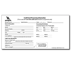 2204 - Credit Card Processing Information<br>(Pkg: 50)