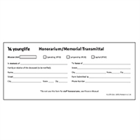 2219 - Honorarium/Memorial Transmittal Form (Pkg: 25)